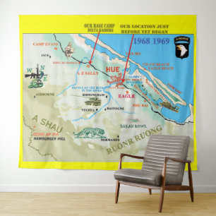 DELTA RAIDERS AO (Area of Operation) Tapestry