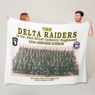 DELTA RAIDERS at FT. CAMPBELL Fleece Blanket