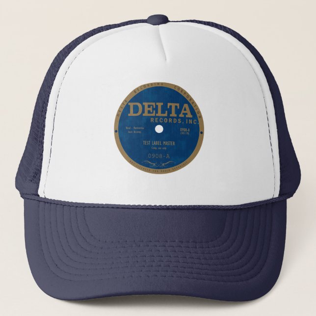 Delta Records label Trucker Hat (Front)