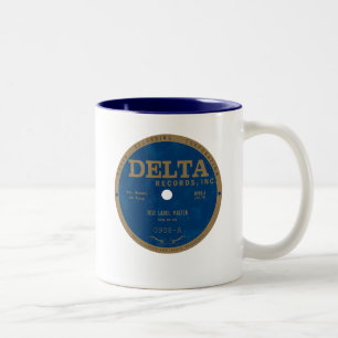 Delta Records label Two-Tone Coffee Mug