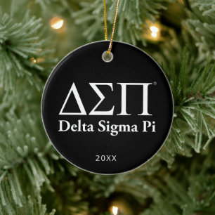 Delta Sigma Pi Classic Logo Ceramic Ornament