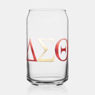 DELTA SIGMA THETA Divine 9 Greek Sorority Can Glass