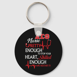 Delta Sigma Theta Sorority Nurse  Keychain