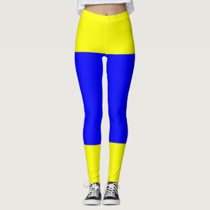 Delta Yellow Blue Leggings