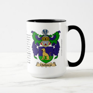 Deluca Family Coat of Arms Mug