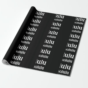 #Delulu is the Solulu Black and White Wrapping Paper