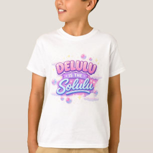 Delulu Is the Solulu – Cute Kawaii Aesthetic  T-Shirt