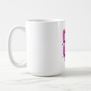 Delulu Pink Bubblegum 3D Typography Y2K Gen Z Funn Coffee Mug