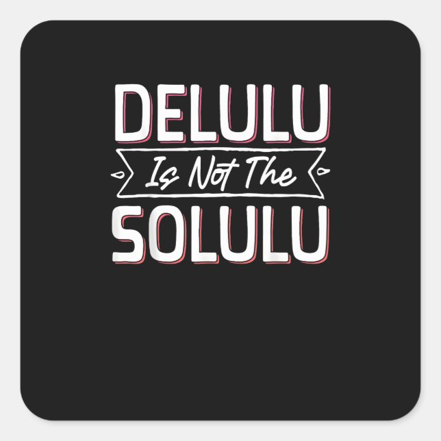 Deluluu Plot Armour Activated Square Sticker (Front)