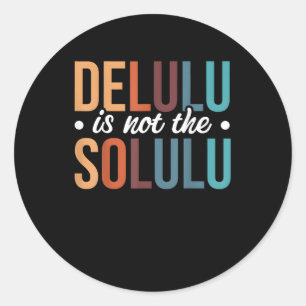 Deluluu Talks, I Listen Classic Round Sticker