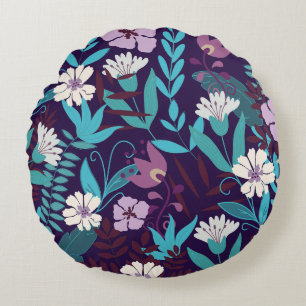 Deluxe B&B Flower Round Pillow