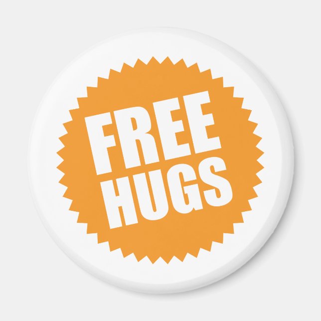 Deluxe Free Hugs Magnet (Front)