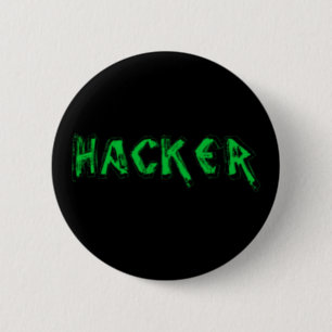 Deluxe Hacker rough font 2 Inch Round Button