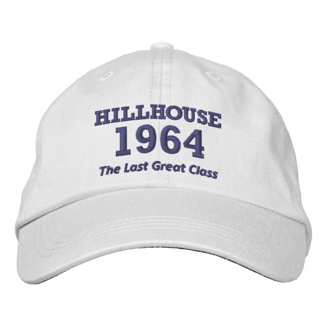 Deluxe Hillhouse '64 casquette avec texte brodé (Devant)