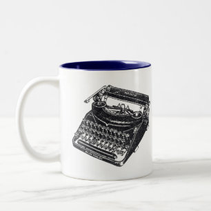 Deluxe Noiseless Typewriter Two-Tone Coffee Mug