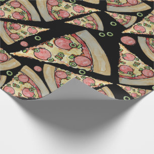 Deluxe Pizza party Wrapping Paper