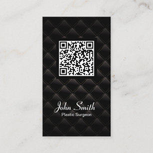 Deluxe QR Code Plastic Surgeon Business Card