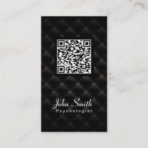 Deluxe QR Code Psychologist Business Card