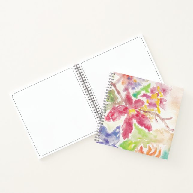 Deluxe Softcover Spiral Botanical Garden Notebook (Inside)