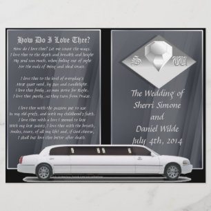 Deluxe Wedding Program (Bi-fold Design)