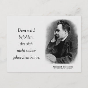Dem wird befohlen postcard