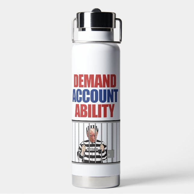Demand Accountability Water Bottle (Back)