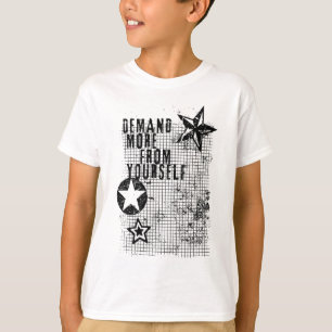 DEMAND MOR FOR YOURSELF grunge design + your back. T-Shirt