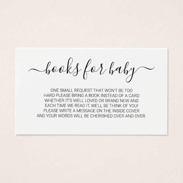 Demande de Baby shower de registre de script minim (Devant)