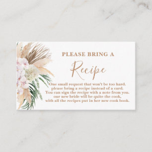 Demande de carte de recette Boho Chic Fête des mar