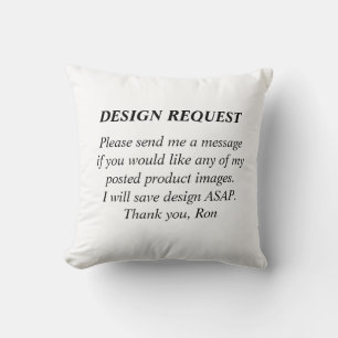 Demande de conception coussin