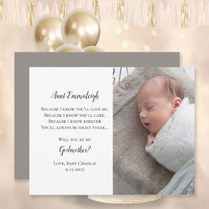 Demande de Marraine Photo Invitation