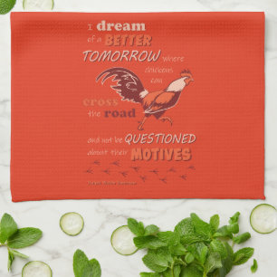Demande de poulet Serviette de cuisine