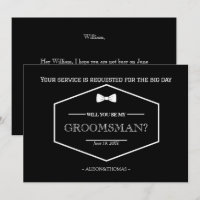 Demande de témoin de mariage carte d'invitation