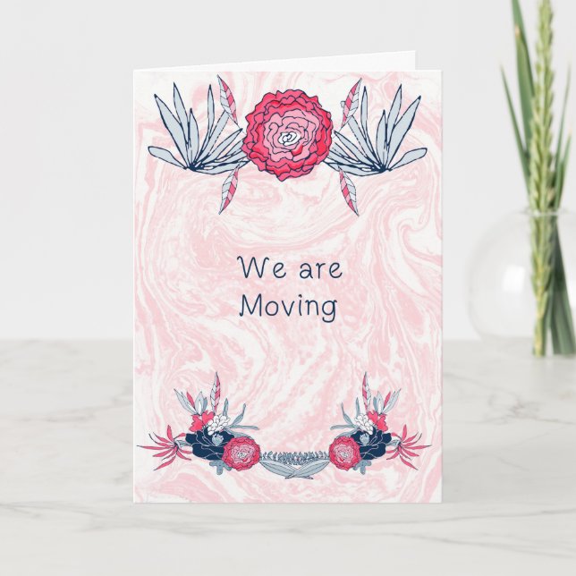 Déménagement à New City Card et Faire-part (Devant)