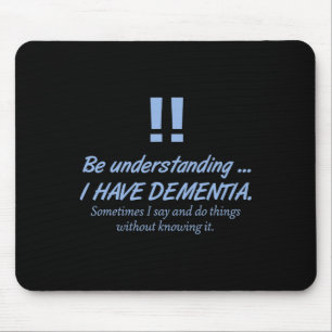 Dementia Alzheimerheimer Warrior Patients Brain Di Mouse Pad