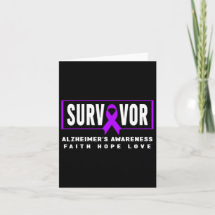Dementia Awareness - Purple Heimerheimer’s Survivo Card