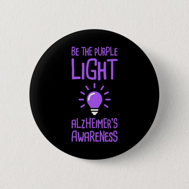 Dementia Heimer Disease Awareness 6  2 Inch Round Button (Front)
