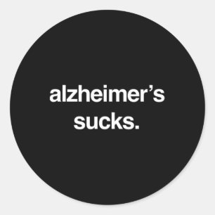 Dementia Heimer Disease Awareness Classic Round Sticker