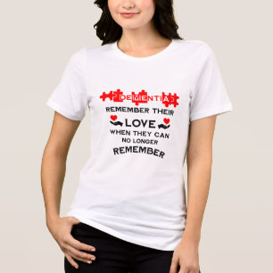 Dementia Hope For A Cure Tri-Blend Shirt