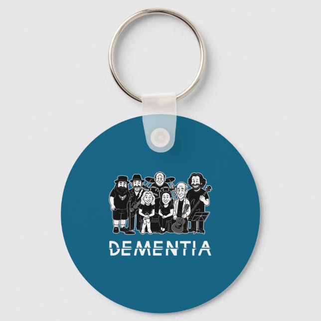 Dementia New Black _1  Keychain (Front)