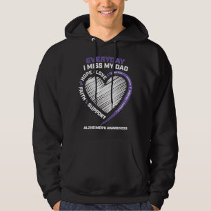 Dementia Products Purple In Memory Dad Alzheimers Hoodie