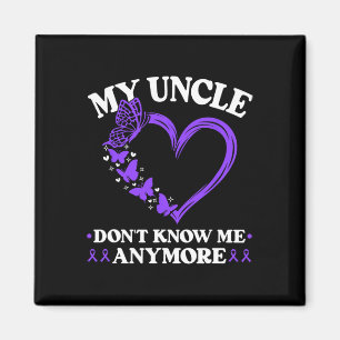 Dementia Purple For Uncle Don't Know Me Memories H Magnet