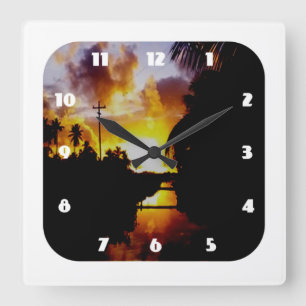 Demerara Sunrise Clock