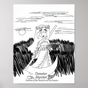 Demeter Colouring Page Print