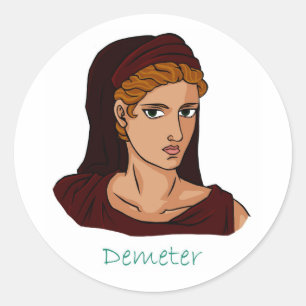 Demeter - Greek Goddess Classic Round Sticker