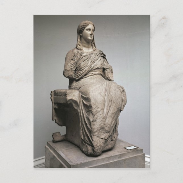 Demeter, statue from Knidos, Asia Minor, c.350BC Postcard (Front)