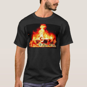 D'émeute un T-shirt "de voiture brûlante" en