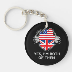 Demi-Américain Moitié Anglais USA Angleterre Drape