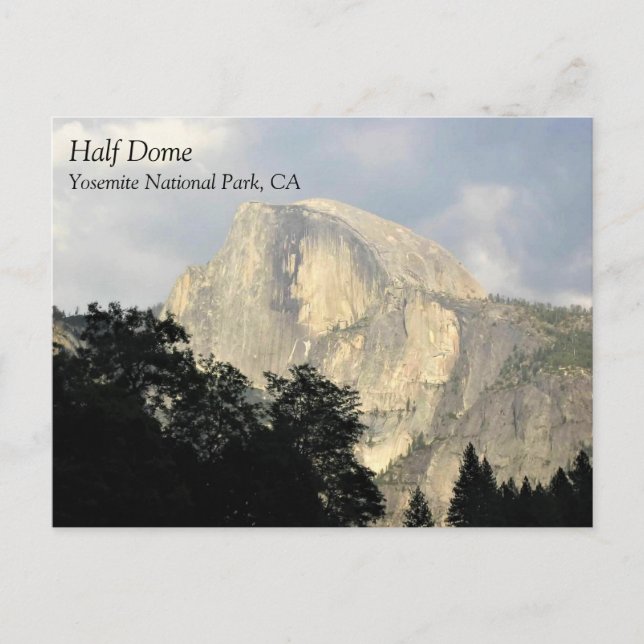 Demi-Dôme, Parc national Yosemite, carte postale C (Devant)