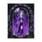 "Demi" Gothic Blue Butterfly Fairy Art Postcard